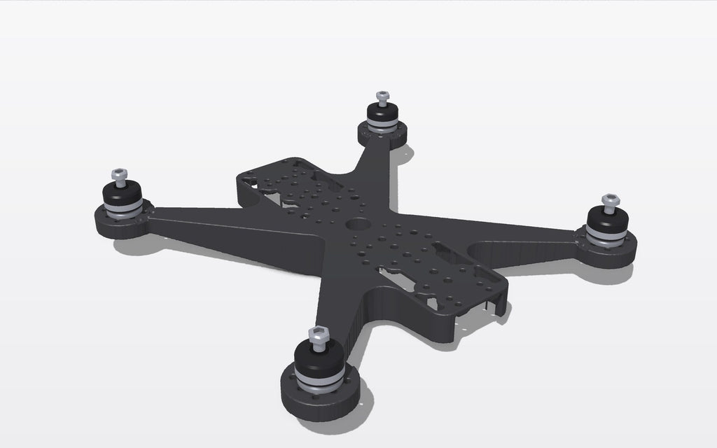 Domain 260 unibody frame, top view with motors